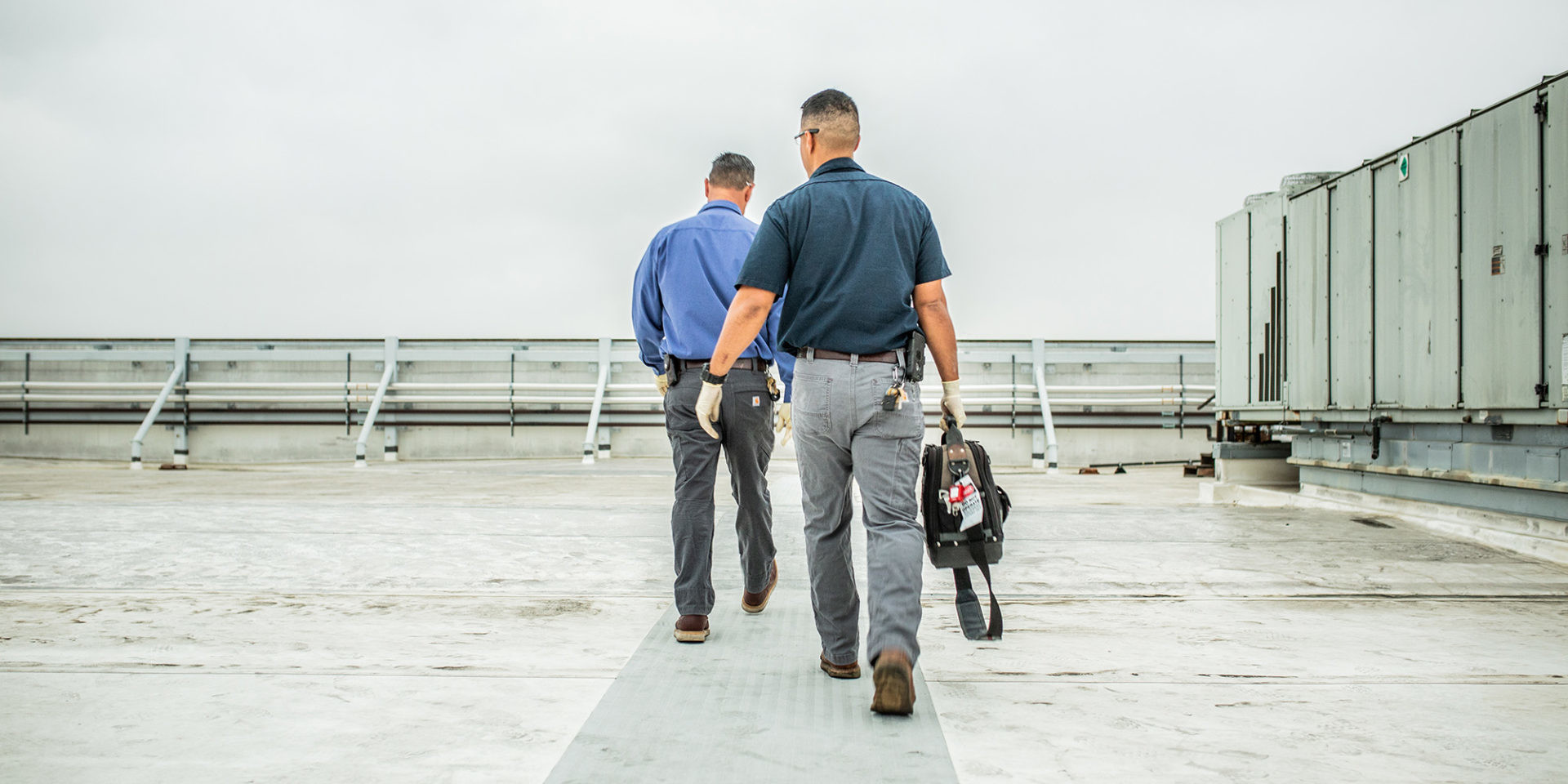 Two men walking