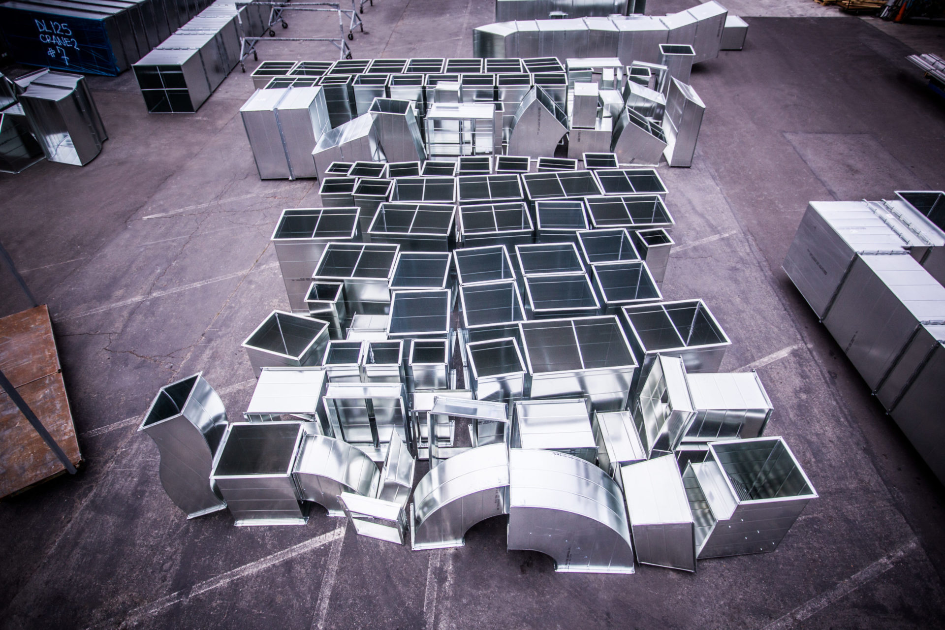 Parts of metal duct