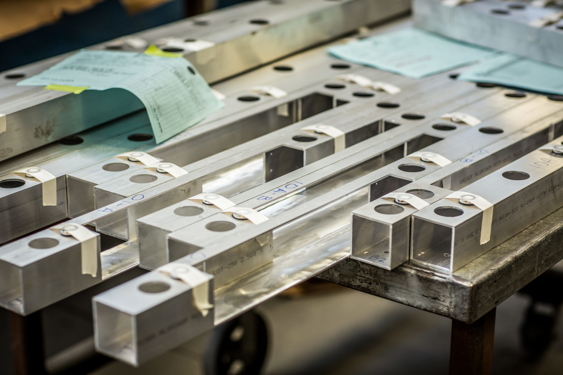 Metal square bars