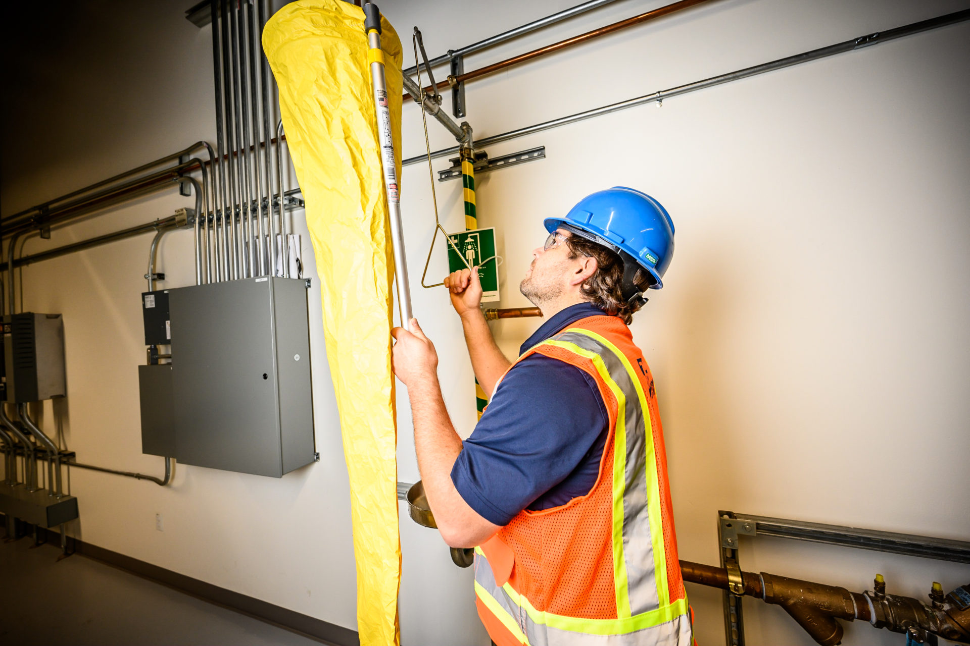 Worker doing maintenance work