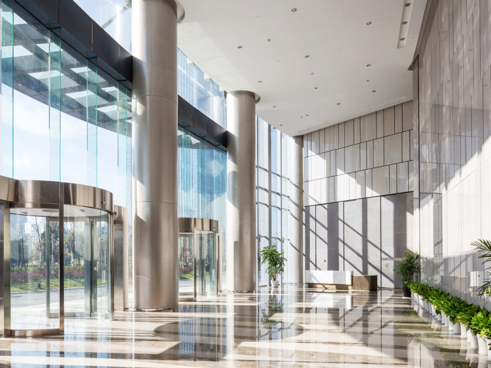 Empty Hall In The Modern Office Building