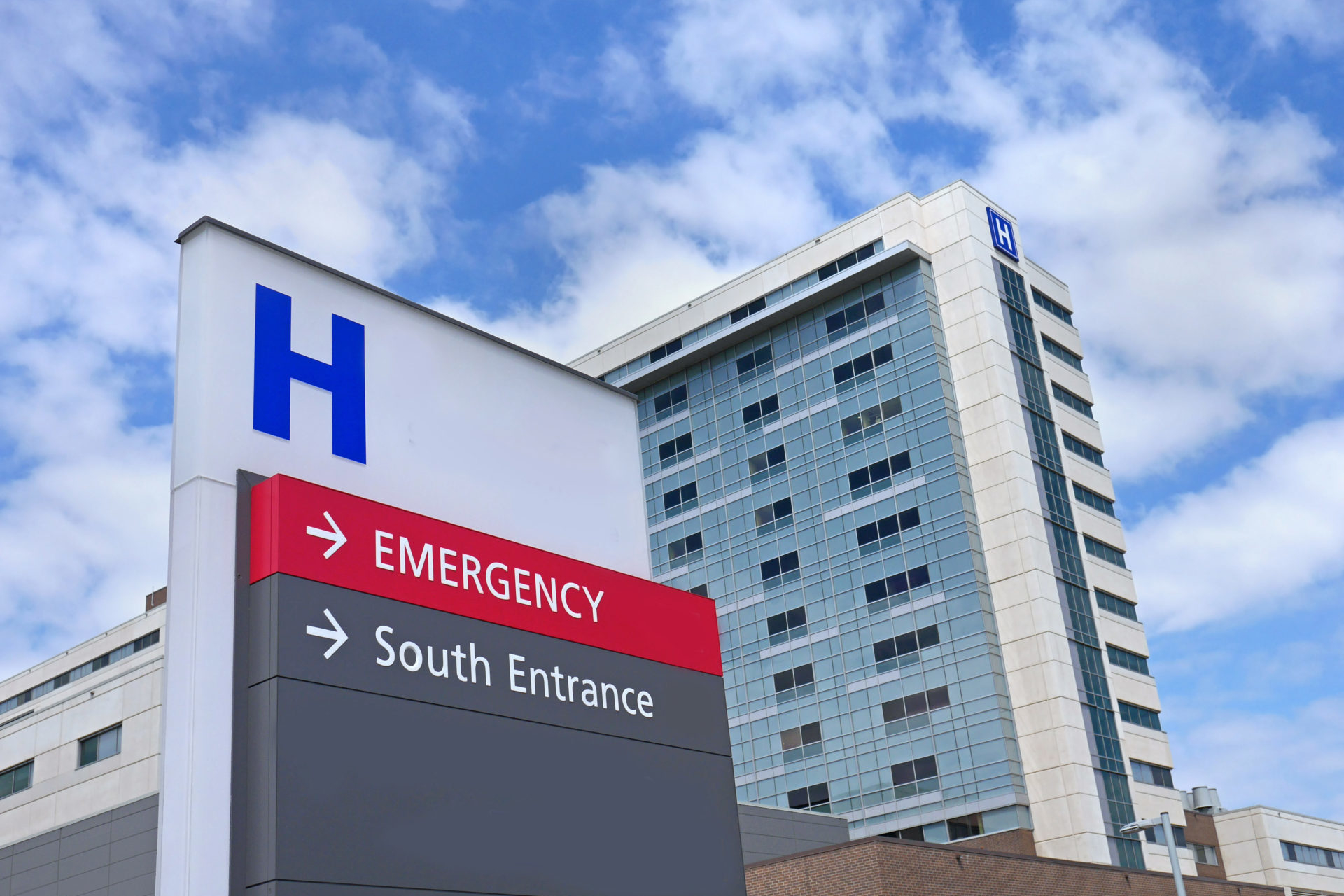 Direction Sign to Hospital