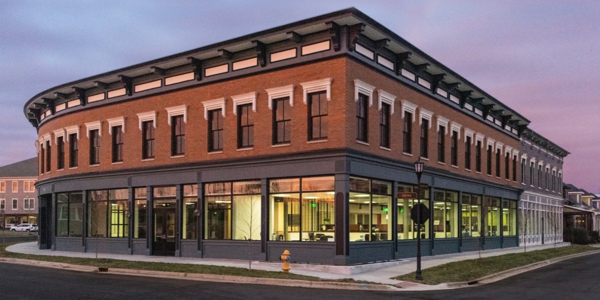 Side view of building