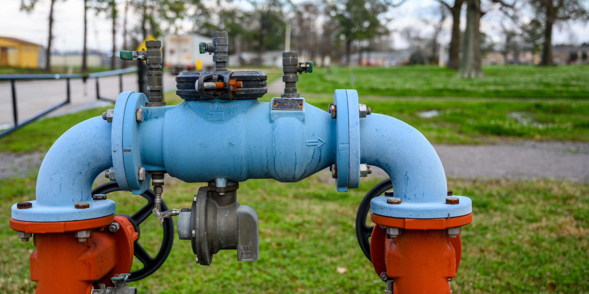 Pipe With Meter Double Block Valves And Bleed Valve
