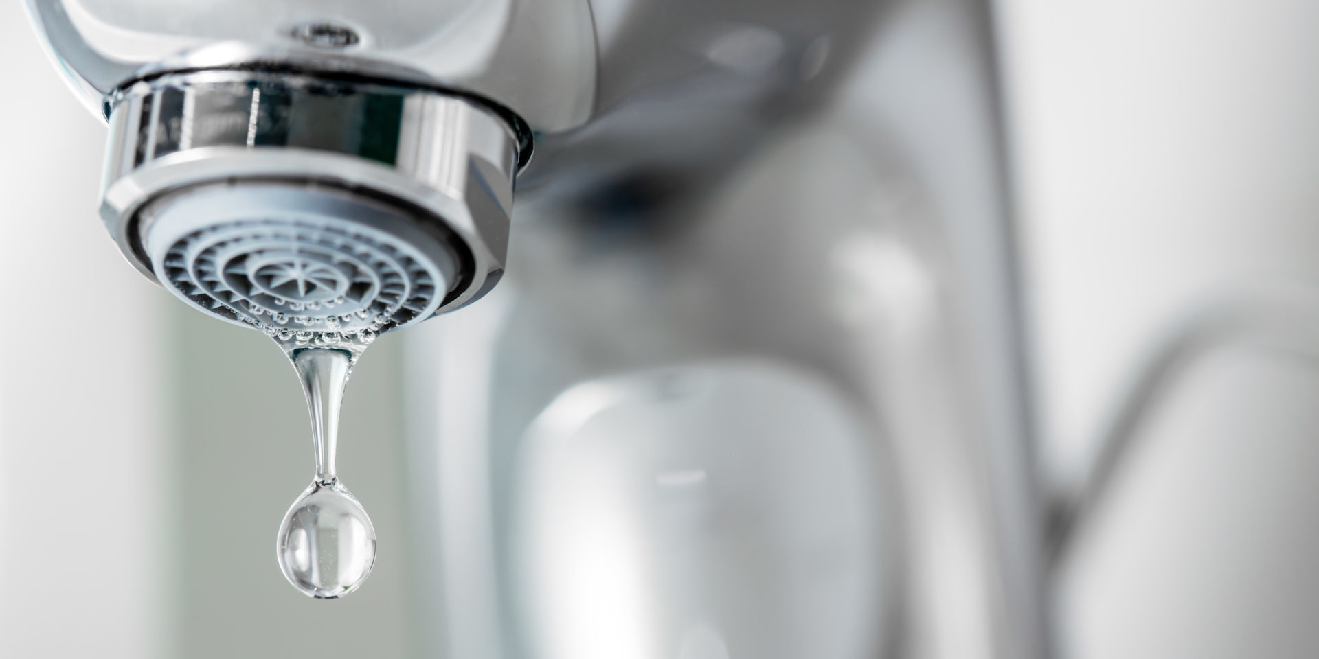 Water dripping from tap