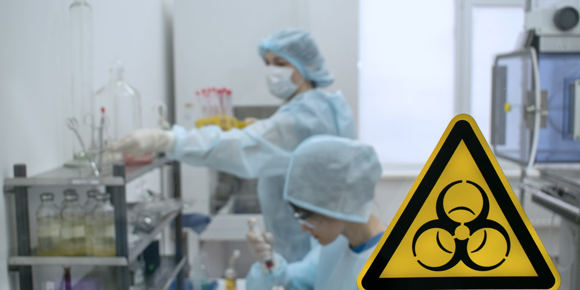 Biosafety Sign In A Sterile Laboratory