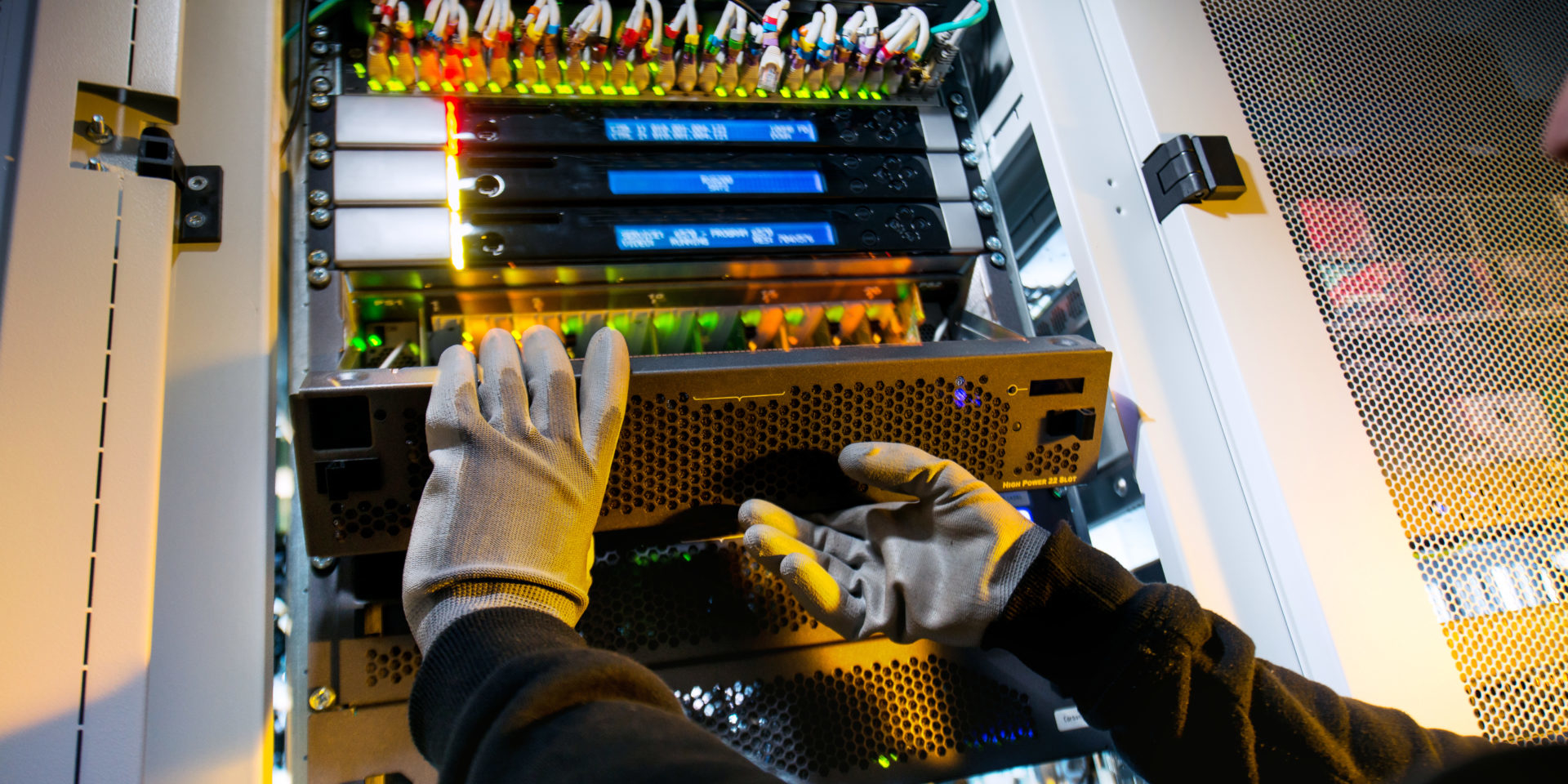 Engineer Checking Server